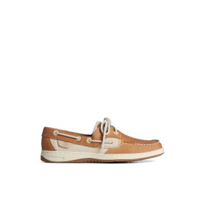 Beige Sperry Bluefish Metallic Boat Shoe Boat Shoes | EXRGF-3124