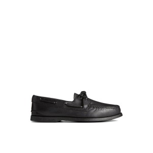 Black Sperry Authentic Original Boat Shoe Boat Shoes | RFYHM-6571