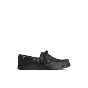 Black Sperry Bluefish 2-Eye Boat Shoe Boat Shoes | XAPQR-0659