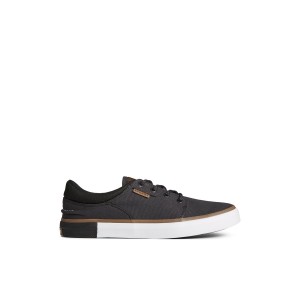 Black Sperry Crossjack Sneaker Sneakers | KSQTH-1327