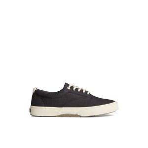 Black Sperry Halyard CVO Sneaker Sneakers | MGLYA-7543