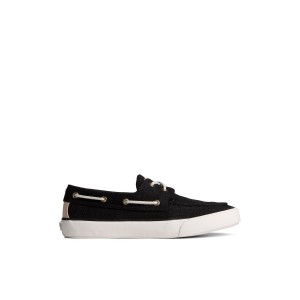 Black Sperry SeaCycled Bahama II Baja Sneaker Sneakers | EIBLN-3795