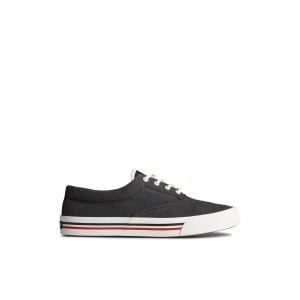 Black Sperry Striper II Linen CVO Sneaker Sneakers | PITVZ-7439