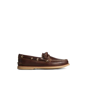 Brown Sperry Gold Cup Authentic Original Orleans Leather Boat Shoe Boat Shoes | OCVAP-6198