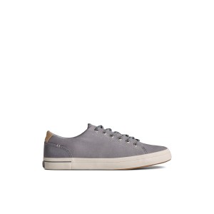 Grey Sperry SeaCycled Striper II Textile Sneaker Sneakers | JYTXB-8763