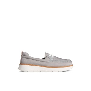 Grey Sperry Skipper Boat Shoe Boat Shoes | RNMIO-8012