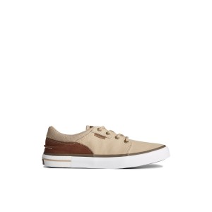 Khaki Sperry Crossjack Sneaker Sneakers | GSAXK-2985