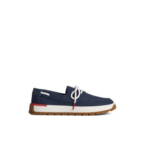 Navy Sperry Augusta Boat Shoe Boat Shoes | SFACP-5389