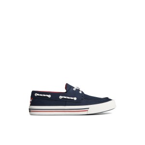 Navy Sperry Bahama II Nautical Sneaker Sneakers | YMBJT-4607