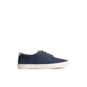 Navy Sperry SeaCycled Striper II CVO Baja Sneaker Sneakers | UEYGW-2436