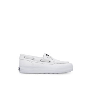 White Sperry Bahama Platform Sneaker Sneakers | NCXAU-7409