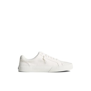 White Sperry Bermuda SeaCycled Canvas Sneaker Sneakers | IRYCK-6439