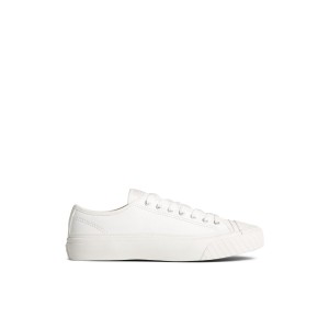 White Sperry Racquet Oxford Sneakers | UNRHV-1946