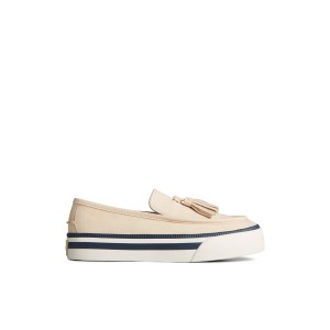 White Sperry Sea Sailor Platform Sneaker Sneakers | EYKQL-0934