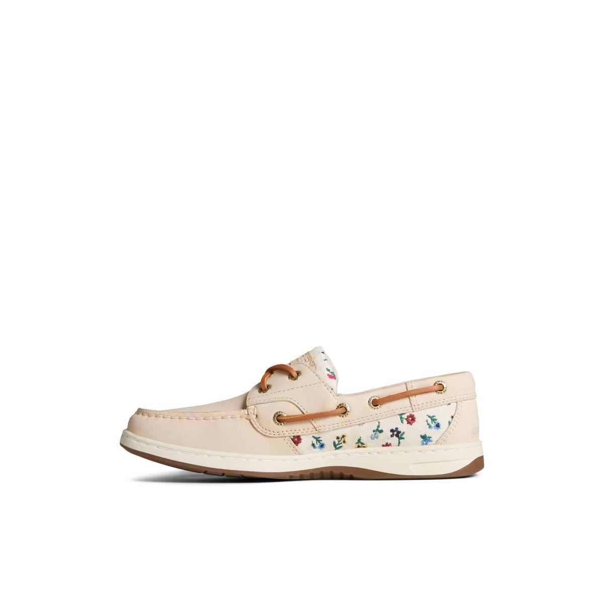 Beige Sperry Bluefish Floral Boat Shoe Boat Shoes | FEYHA-9081