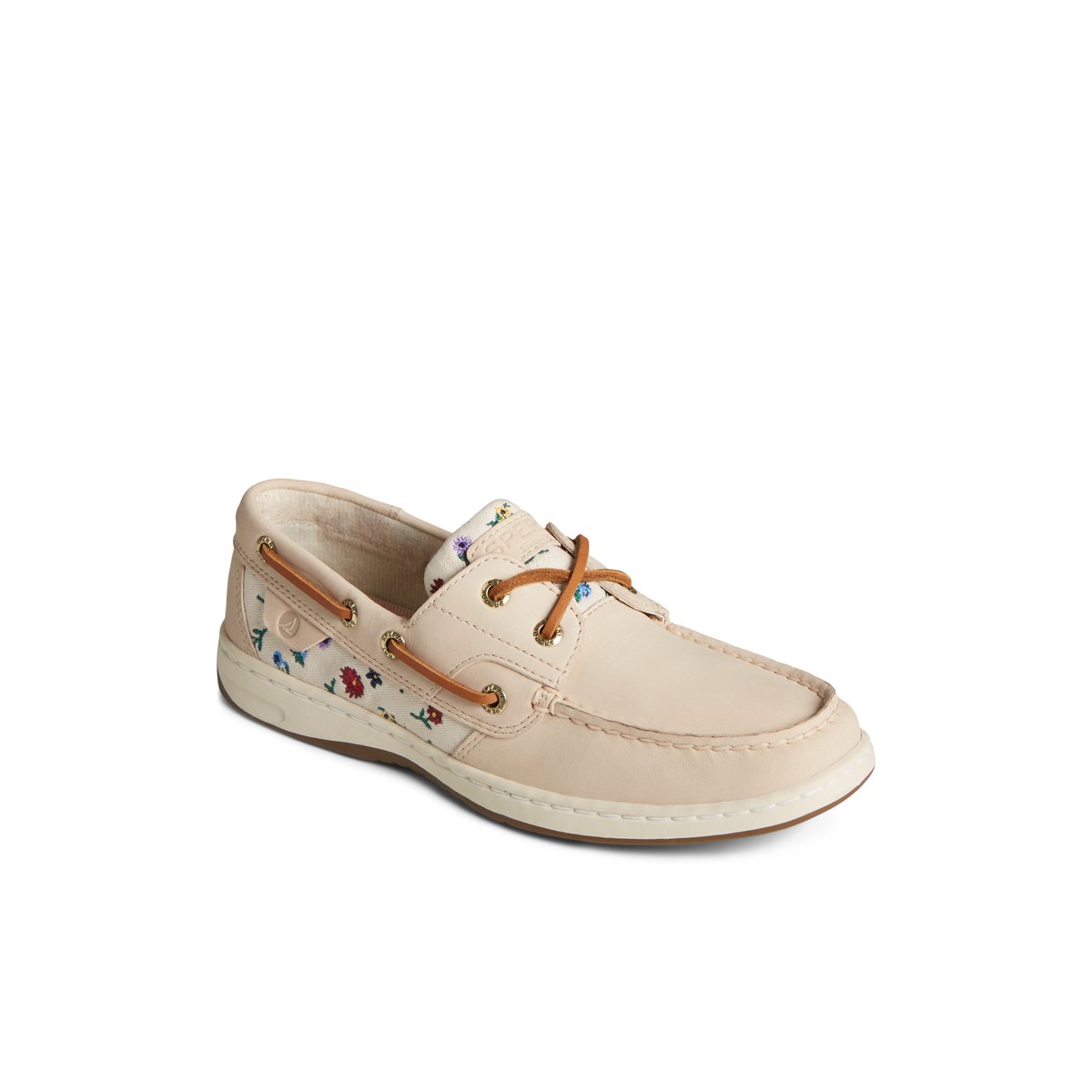 Beige Sperry Bluefish Floral Boat Shoe Boat Shoes | FEYHA-9081