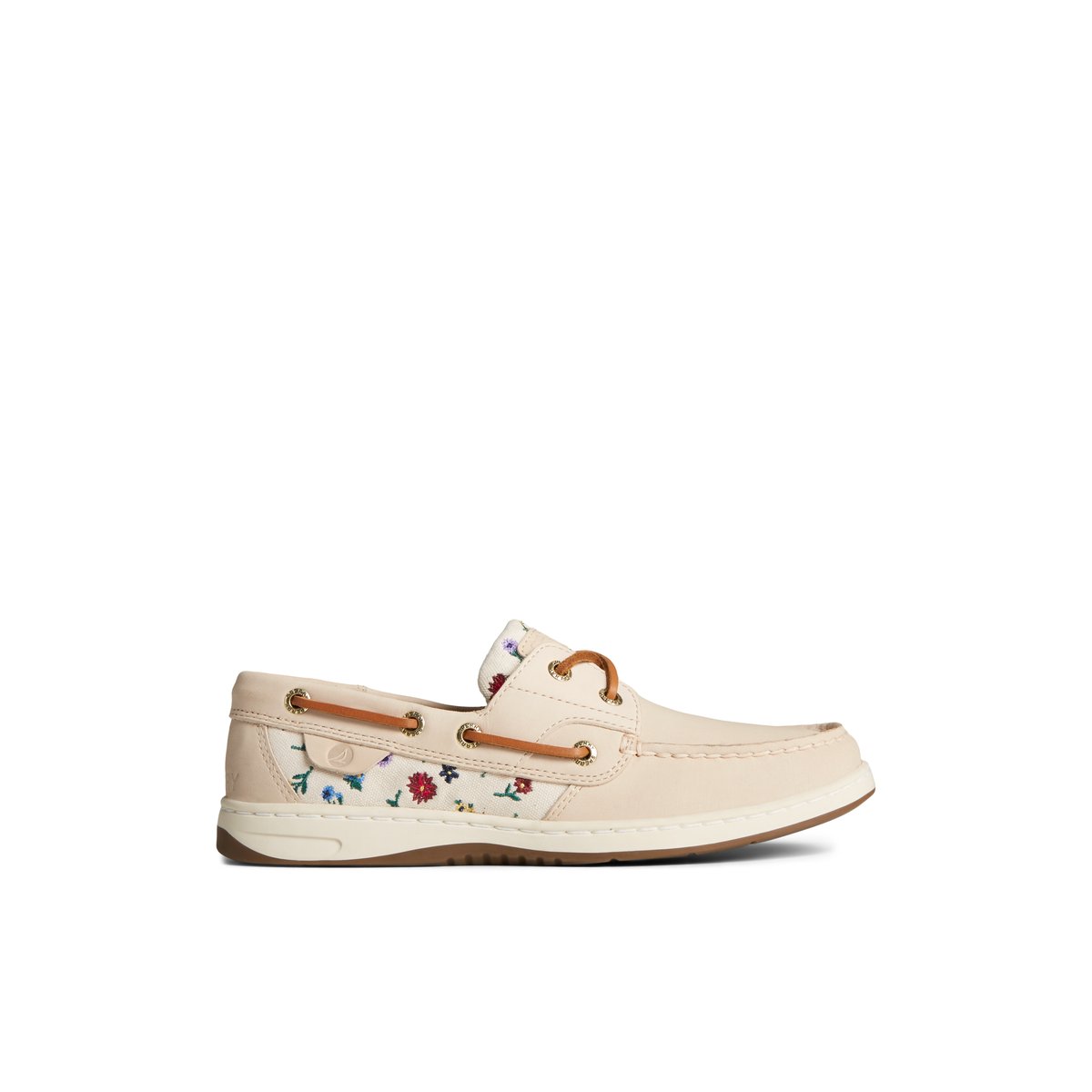 Beige Sperry Bluefish Floral Boat Shoe Boat Shoes | FEYHA-9081