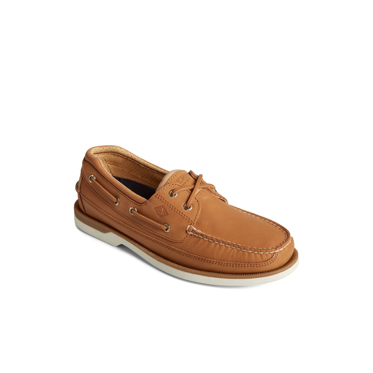 Beige Sperry Gold Cup Mako Boat Shoe Boat Shoes | ACFPW-4957