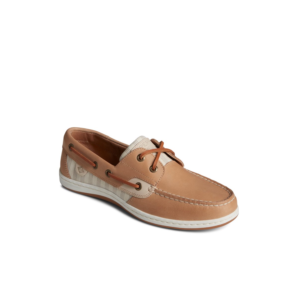 Beige Sperry Koifish Stripe Boat Shoe Boat Shoes | WUIOR-1340