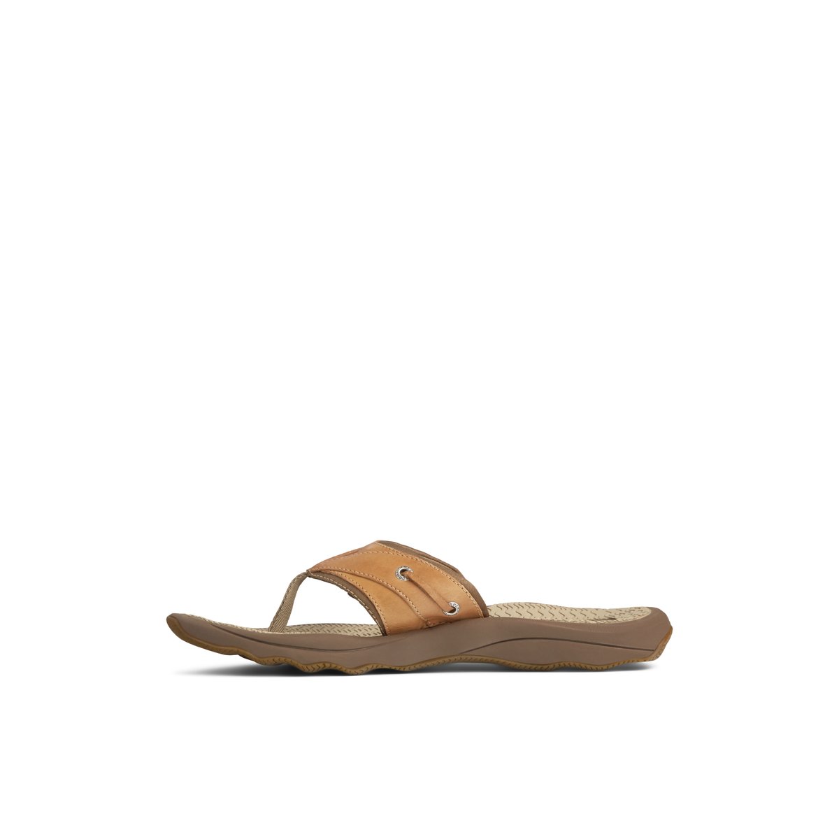 Beige Sperry Outer Banks Flip Flop Sandals | RLGJK-6912