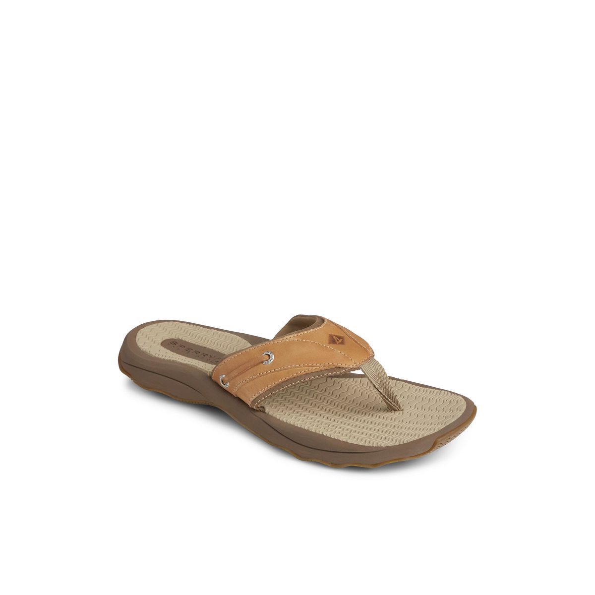 Beige Sperry Outer Banks Flip Flop Sandals | RLGJK-6912