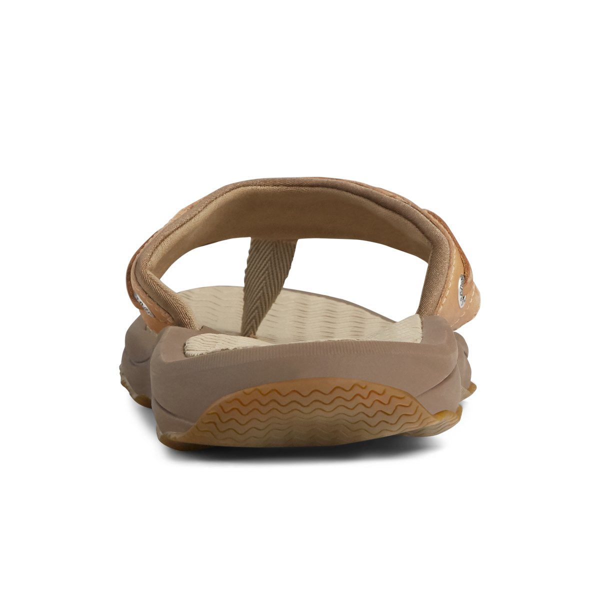 Beige Sperry Outer Banks Flip Flop Sandals | RLGJK-6912