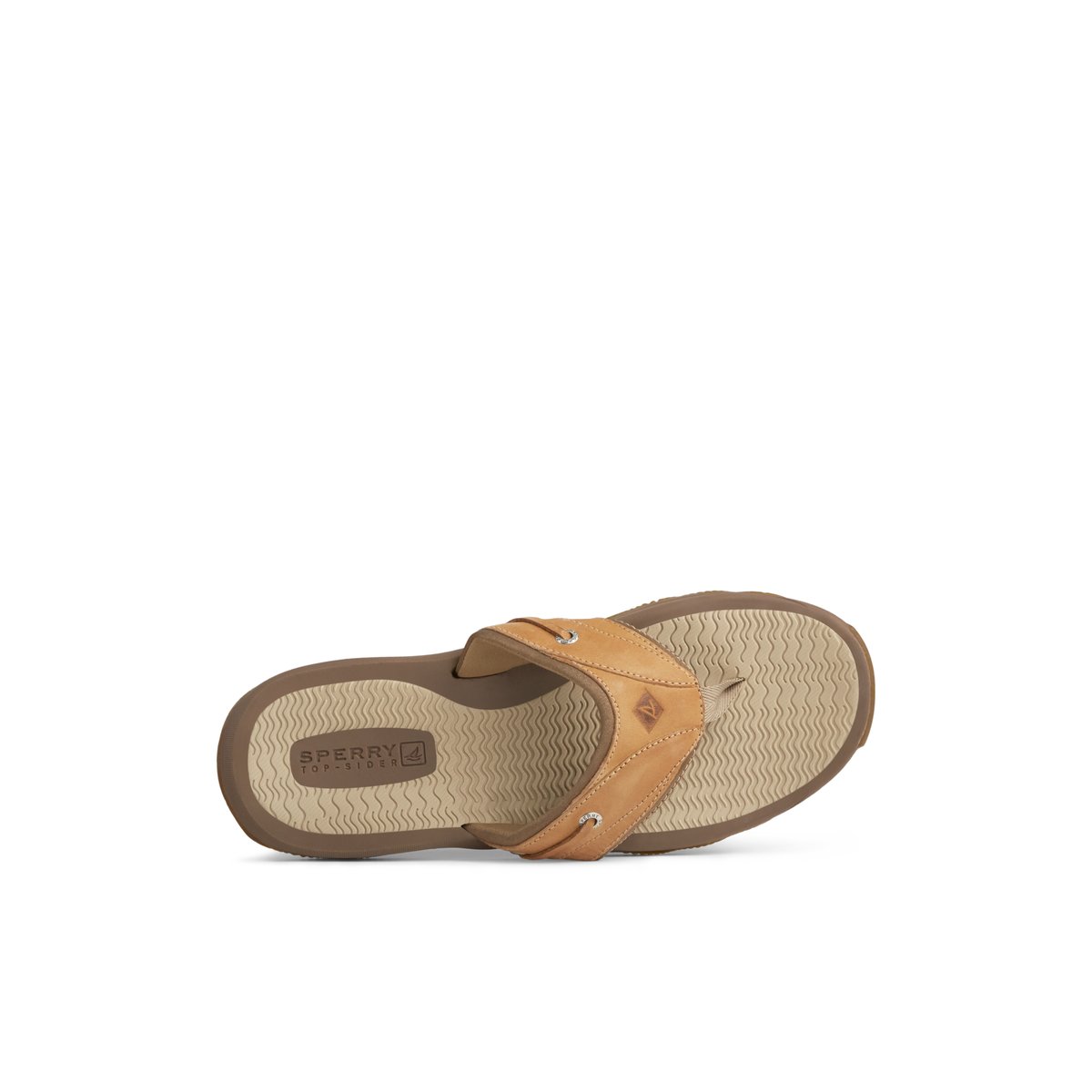 Beige Sperry Outer Banks Flip Flop Sandals | RLGJK-6912