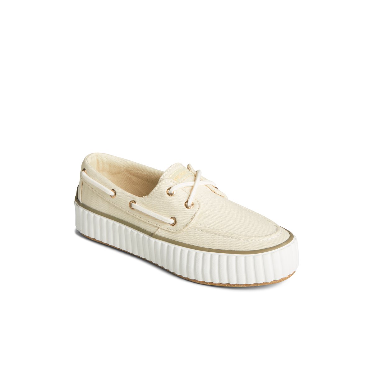 Beige Sperry Pier Wave Platform Lace Up Sneaker Sneakers | VLZED-1590