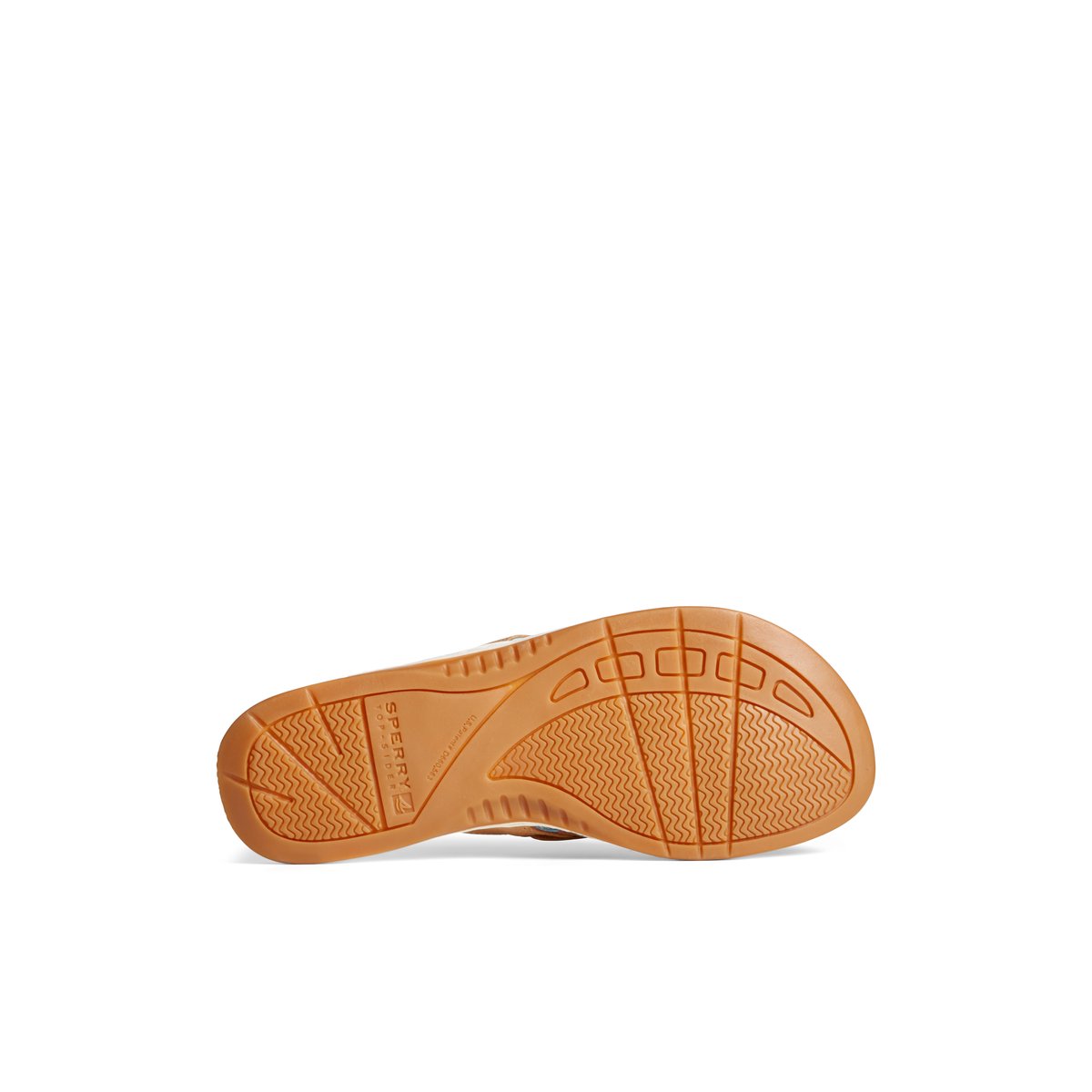 Beige Sperry Seafish Leather Flip Flop Sandals | UYIEN-5230