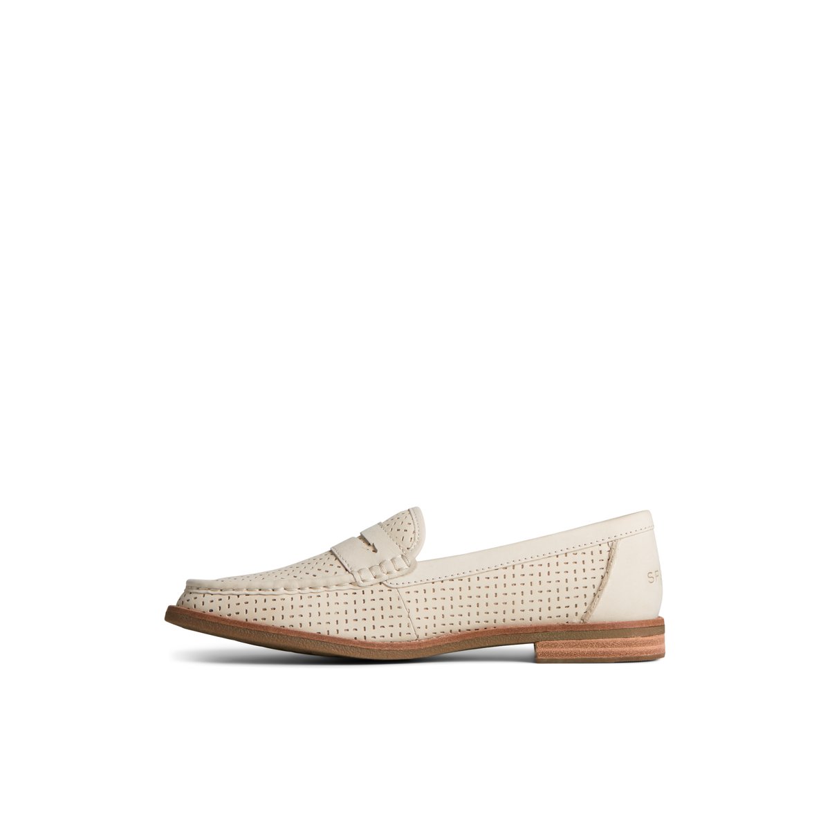 Beige Sperry Seaport Perforated Penny Loafer Loafers | HFPKJ-4108