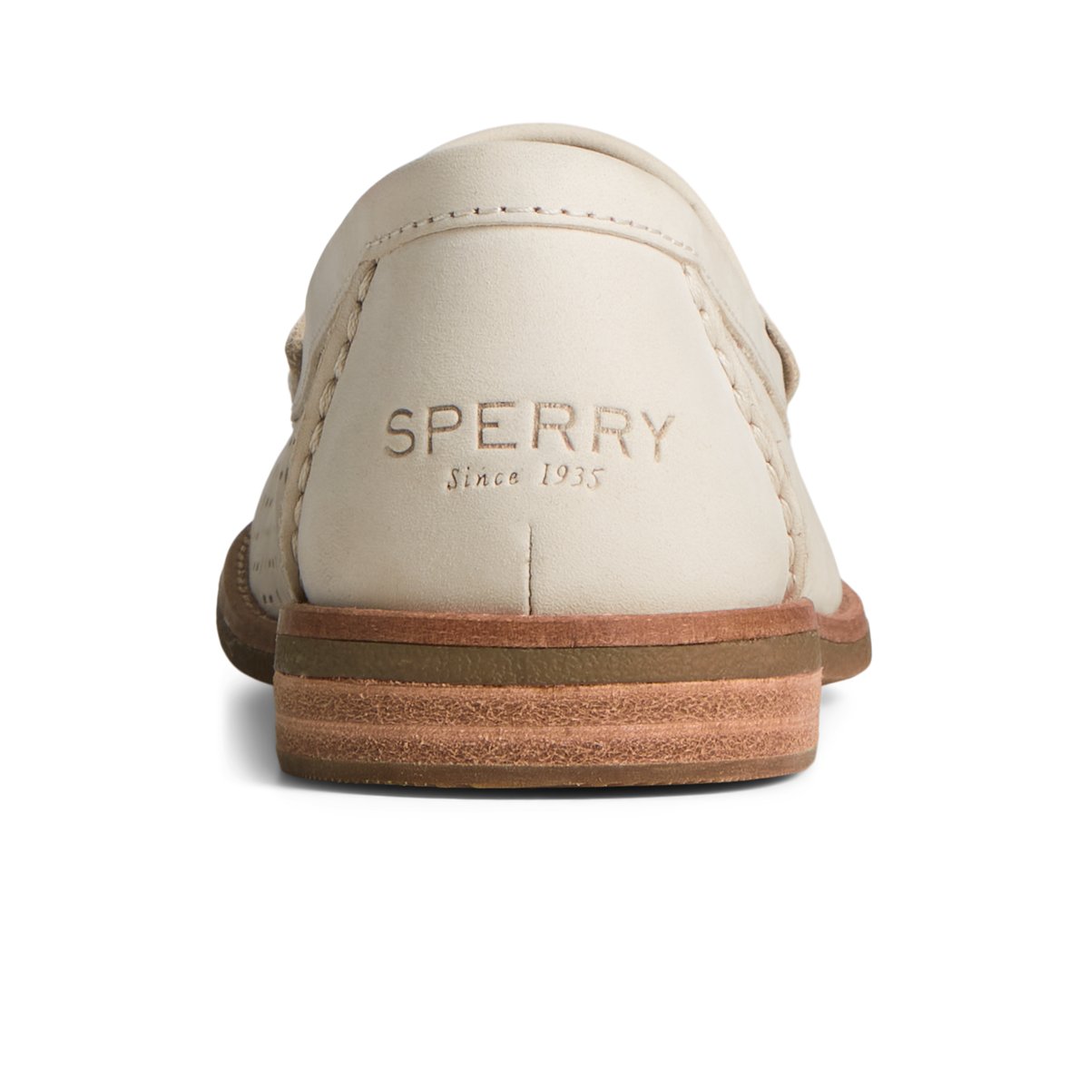 Beige Sperry Seaport Perforated Penny Loafer Loafers | HFPKJ-4108