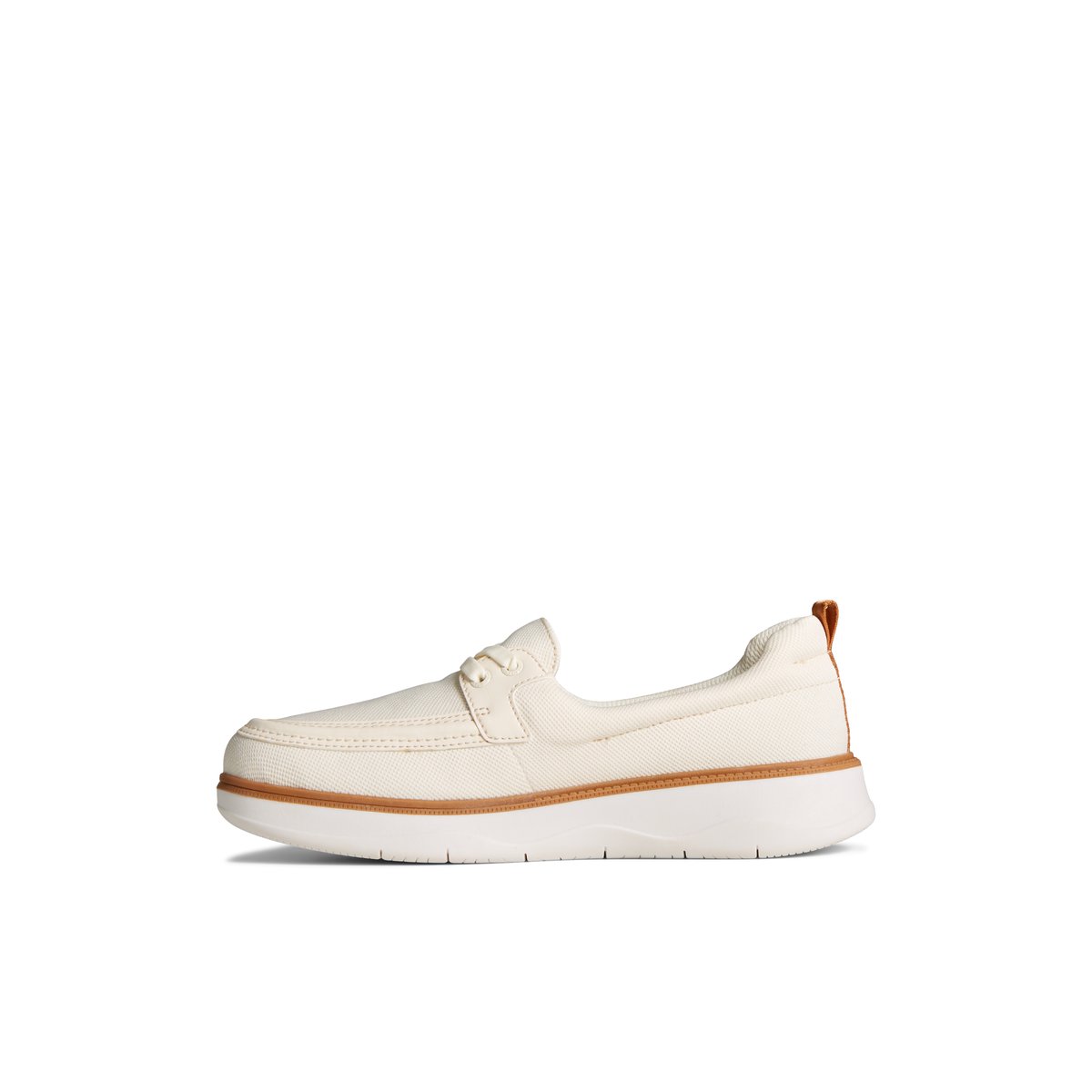 Beige Sperry Skipper Boat Shoe Flats | GFNIT-5980