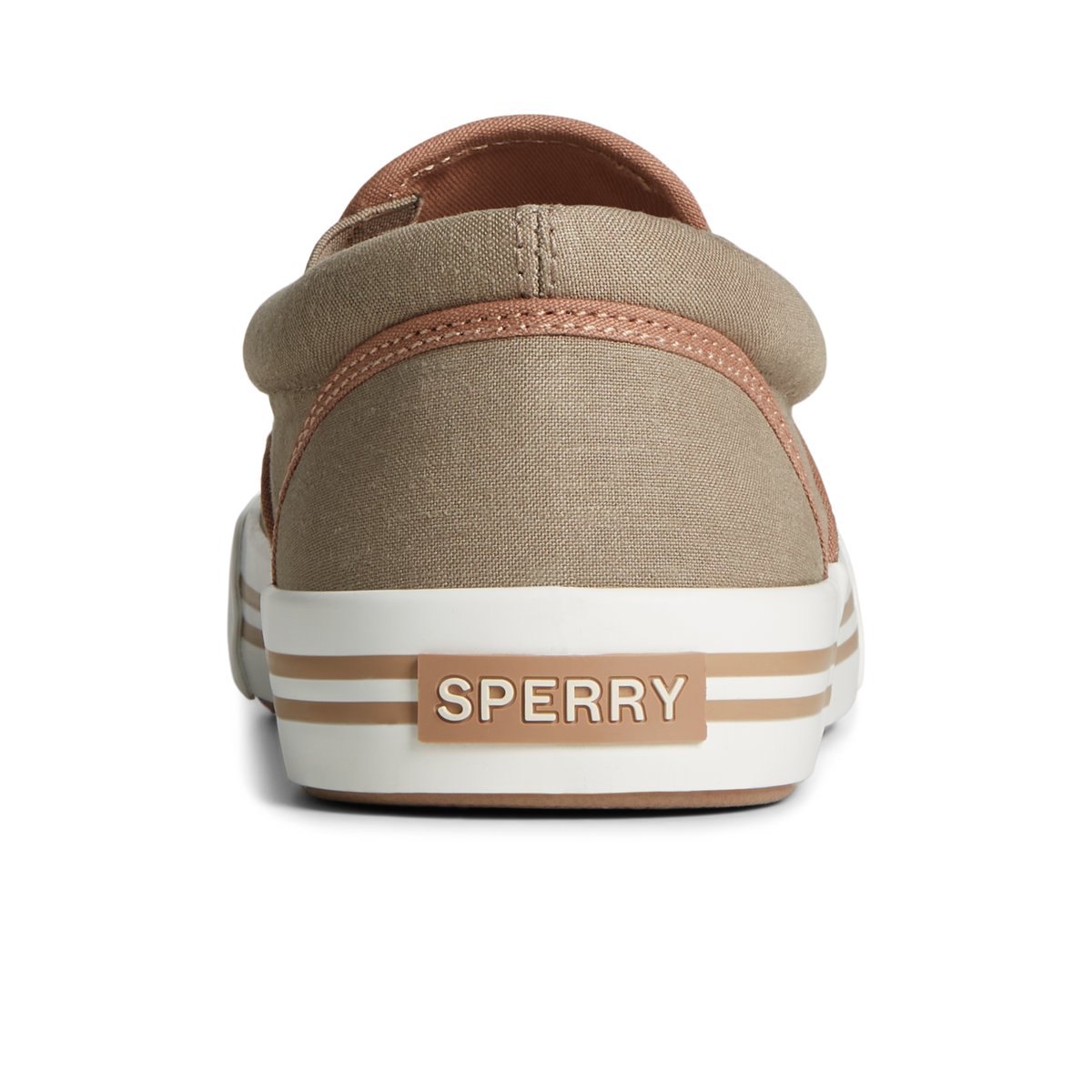 Beige Sperry Striper II Linen Slip On Sneaker Sneakers | ROPYE-6013