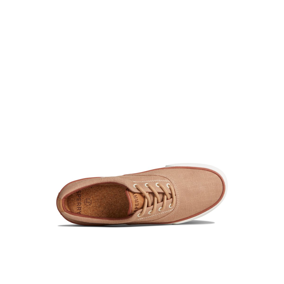 Beige Sperry Striper II Slub Linen Sneaker Sneakers | ZUINX-1047