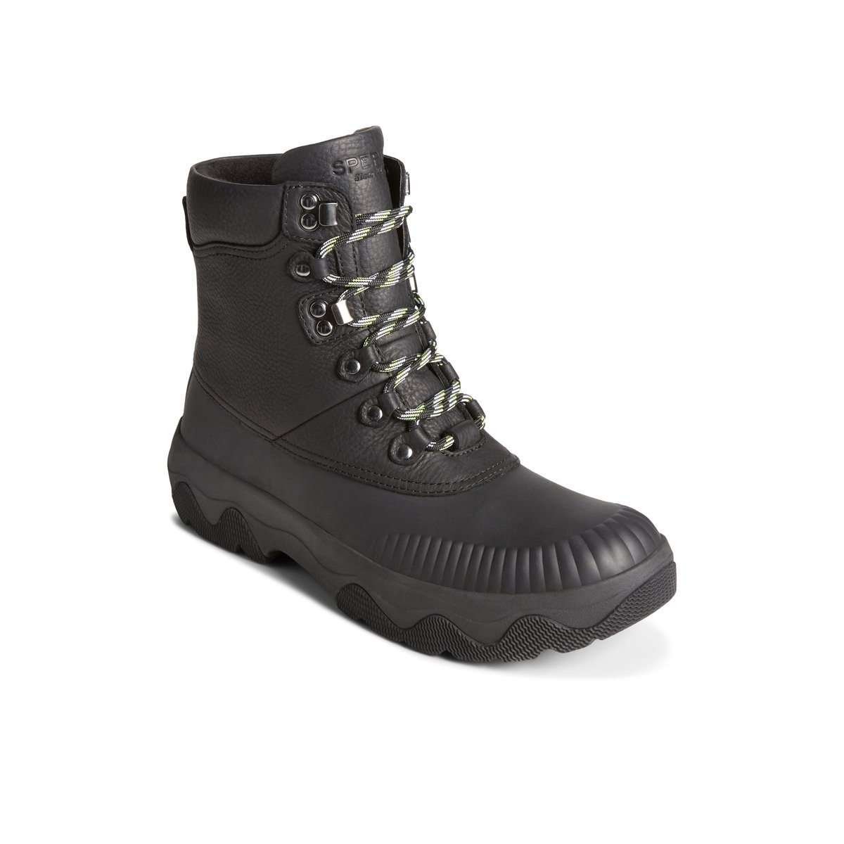 Black Sperry Acadia Boot Boots | IOTSM-4201