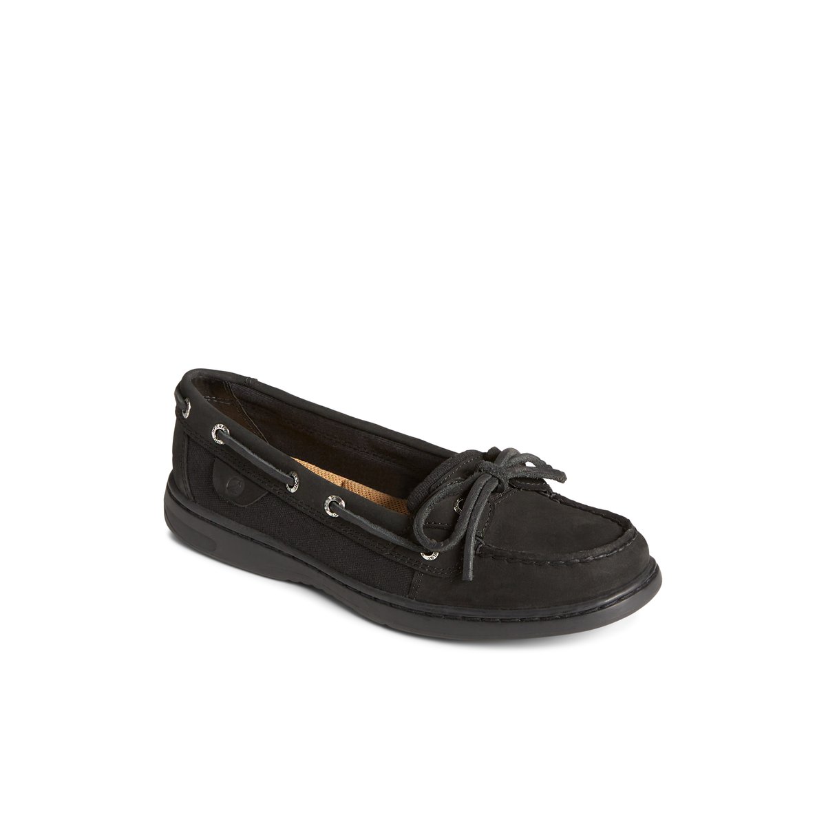 Black Sperry Angelfish Boat Shoe Boat Shoes | ETFLG-8543