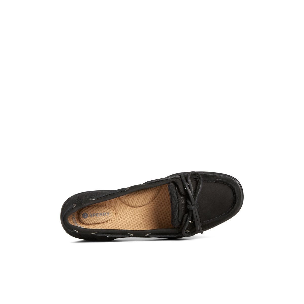 Black Sperry Angelfish Boat Shoe Boat Shoes | ETFLG-8543