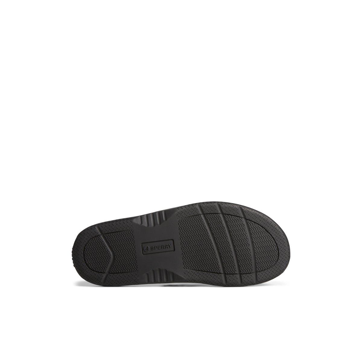 Black Sperry Baitfish Leather Flip Flop Sandals | WYVDS-2403