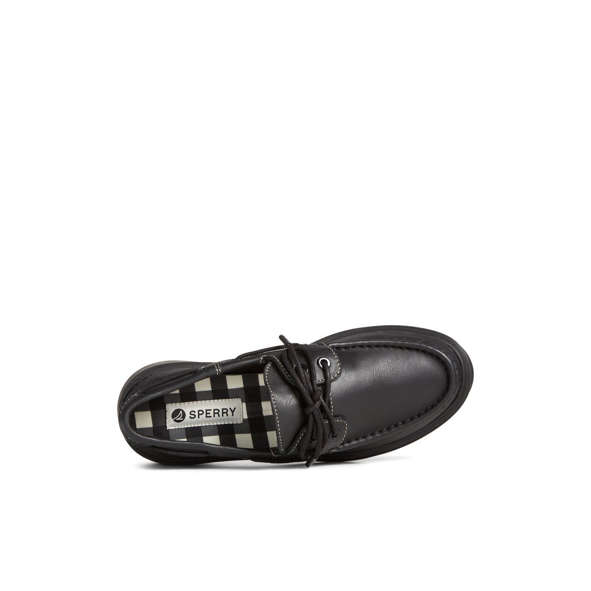 Black Sperry Bayside Boat Shoe Boat Shoes | UJRIV-1302