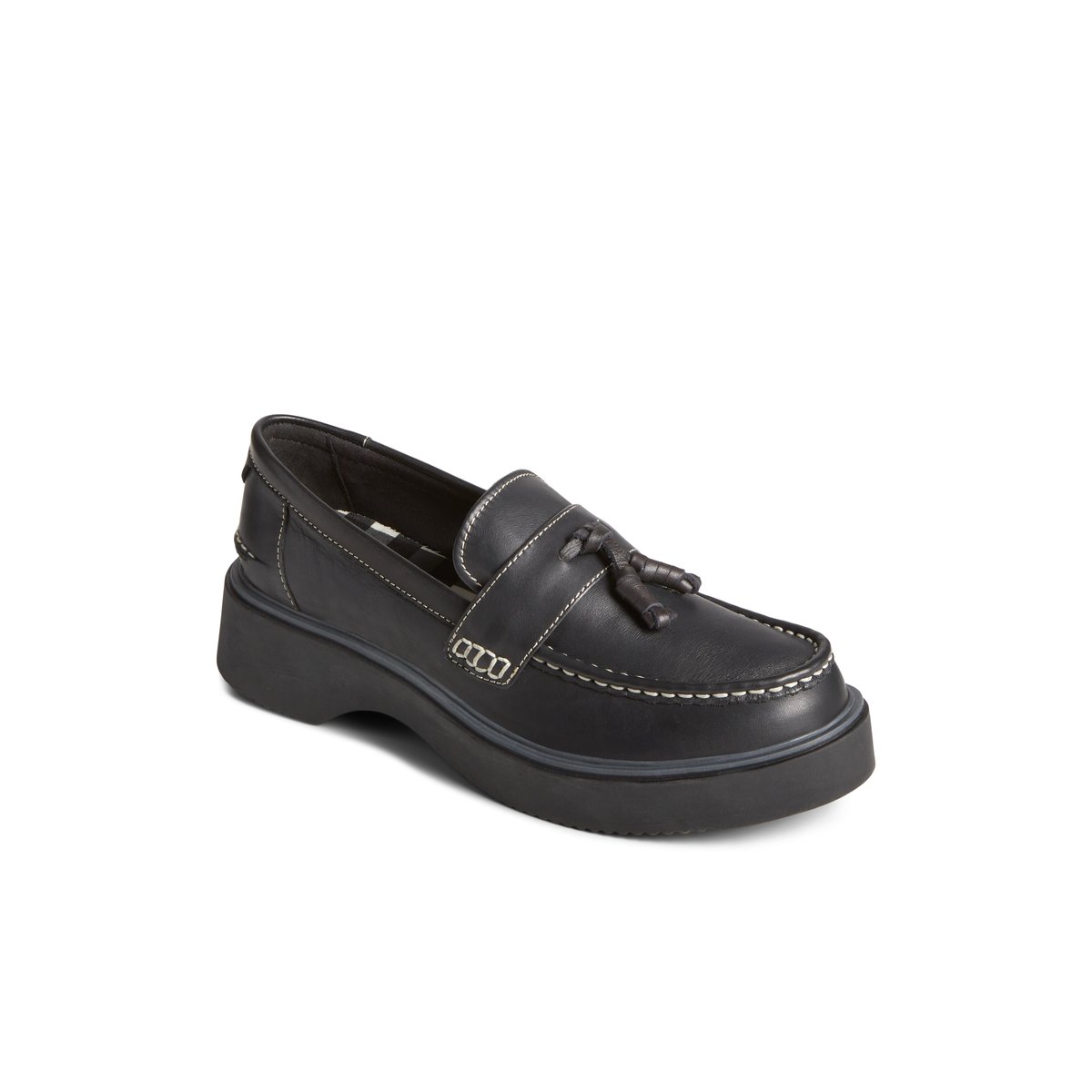 Black Sperry Bayside Loafer Loafers | XUTVA-0487