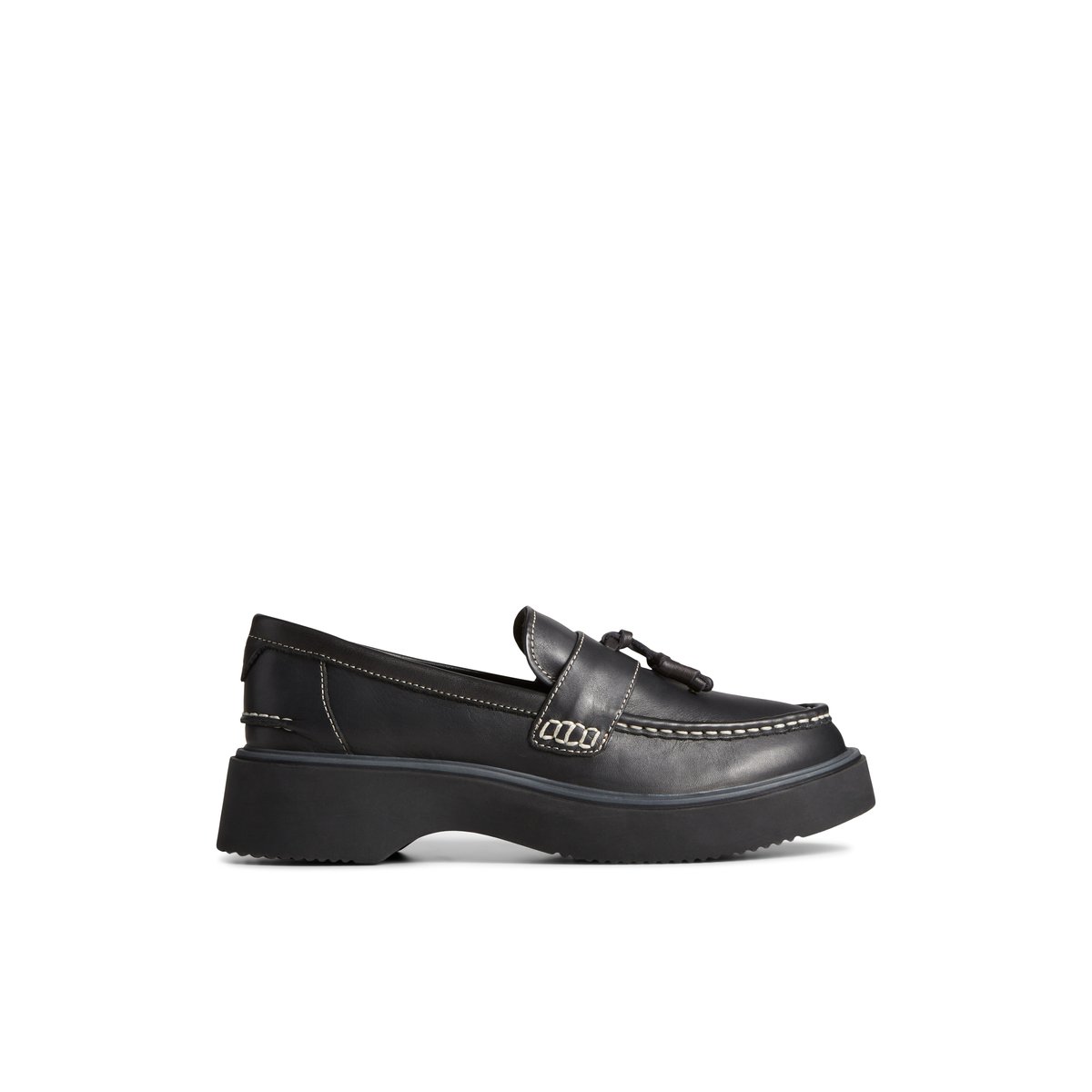 Black Sperry Bayside Loafer Loafers | XUTVA-0487