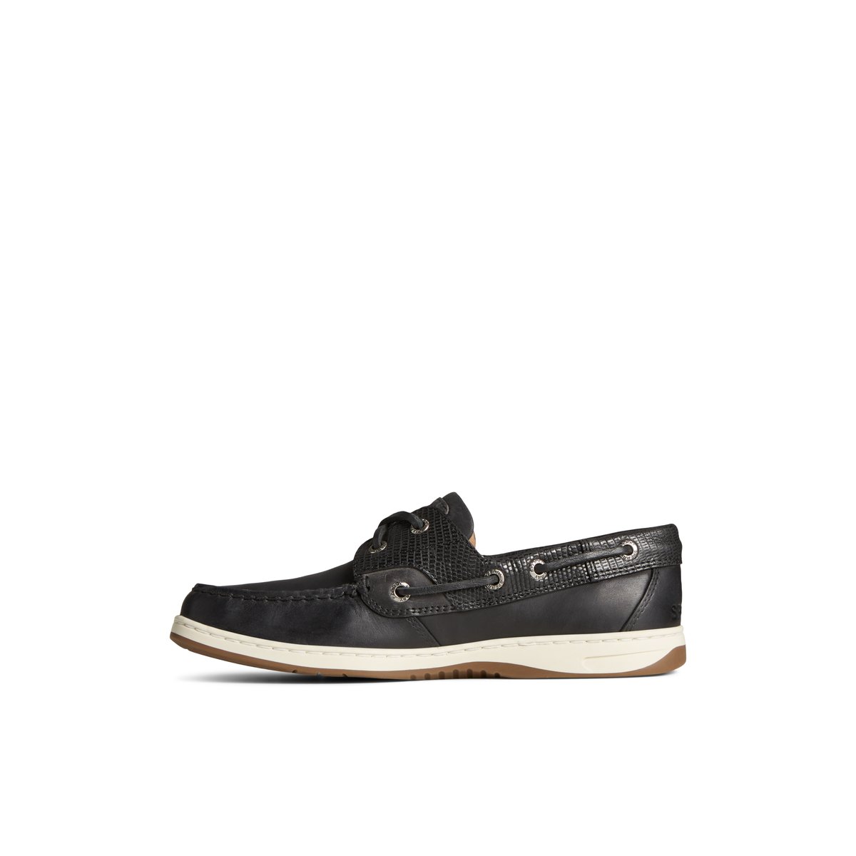 Black Sperry Bluefish 2-Eye Boat Shoe Boat Shoes | RTLYA-7352