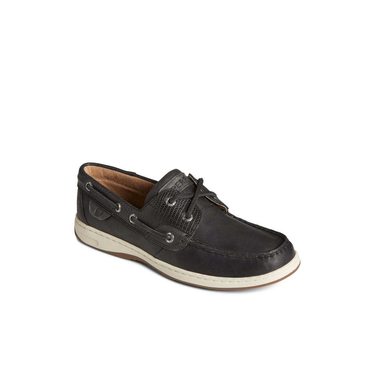 Black Sperry Bluefish 2-Eye Boat Shoe Boat Shoes | RTLYA-7352