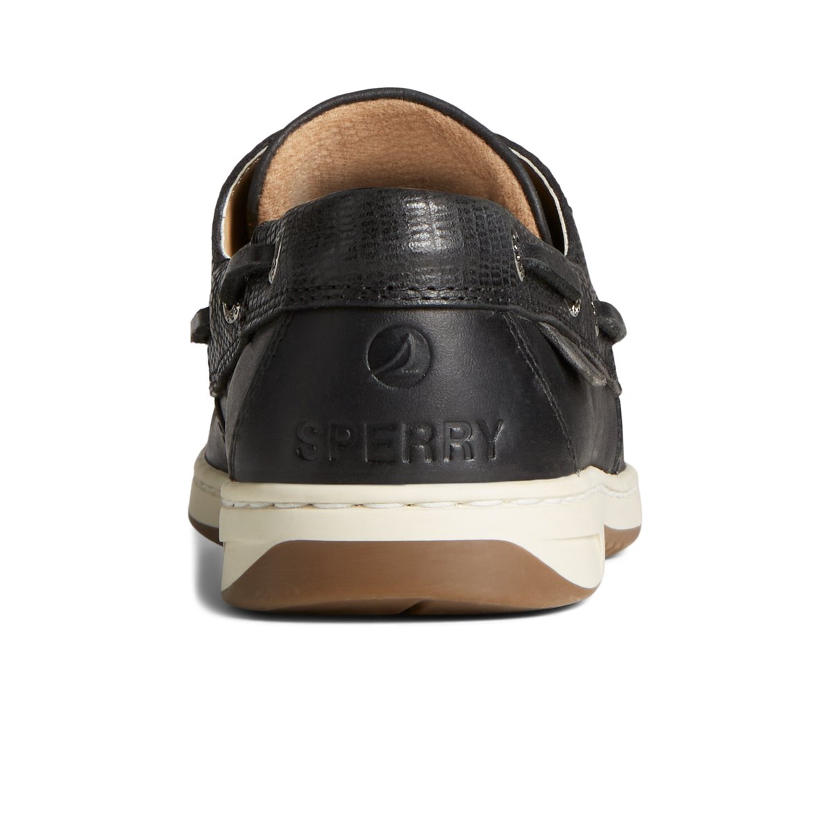 Black Sperry Bluefish 2-Eye Boat Shoe Boat Shoes | RTLYA-7352