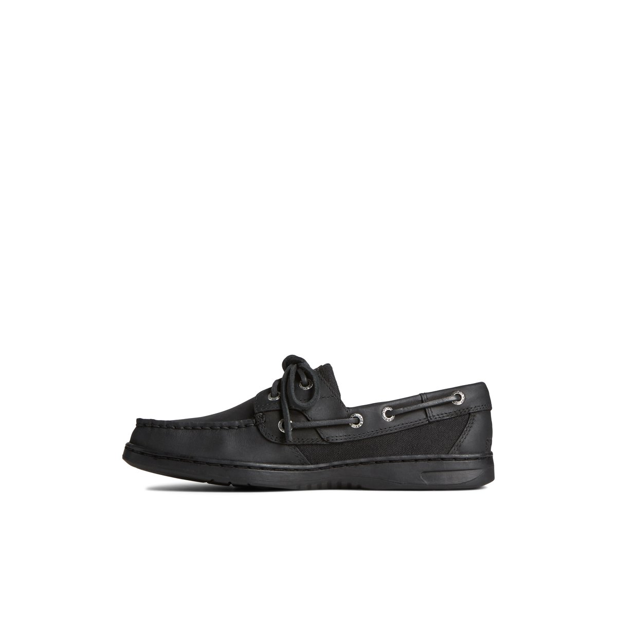 Black Sperry Bluefish 2-Eye Boat Shoe Boat Shoes | XAPQR-0659