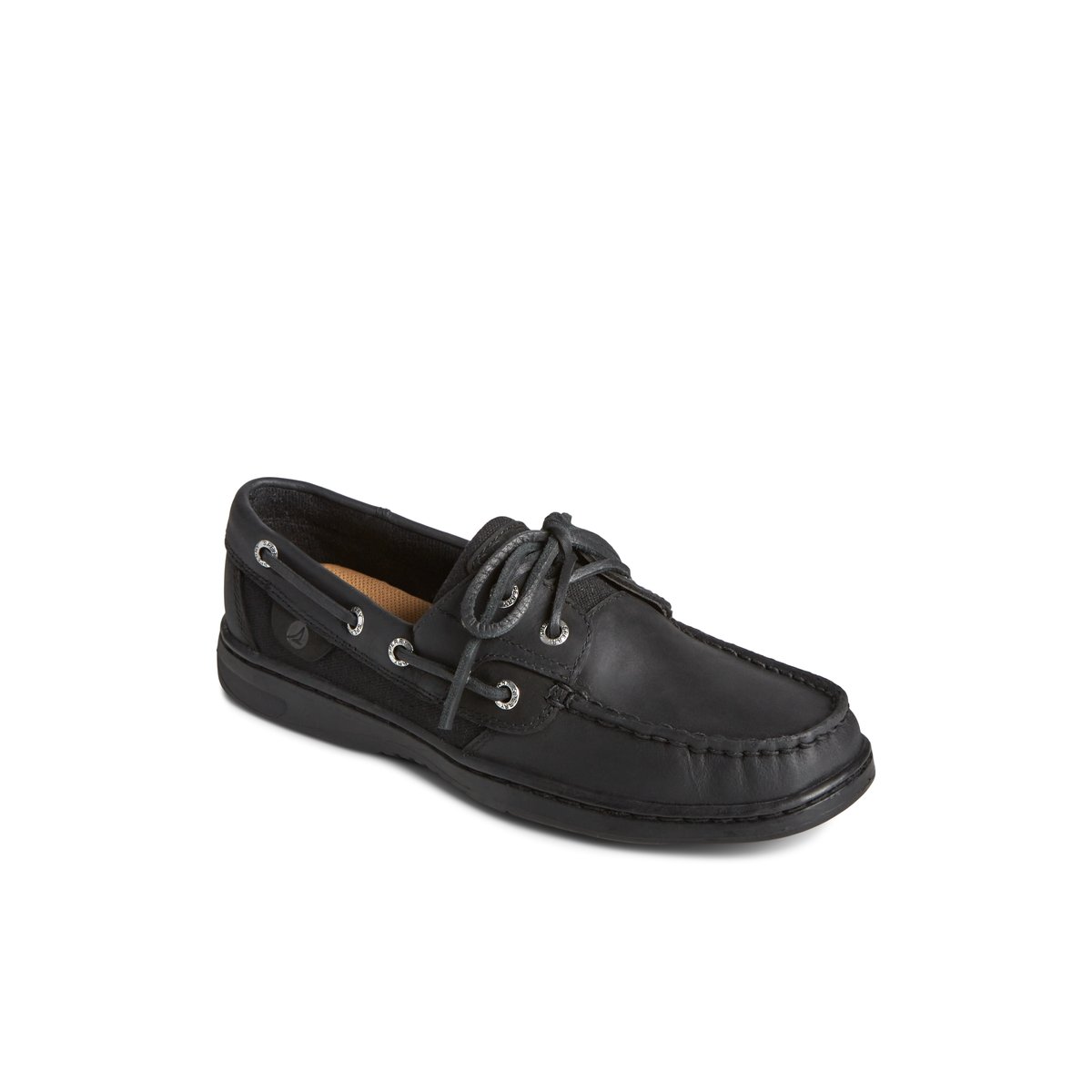 Black Sperry Bluefish 2-Eye Boat Shoe Boat Shoes | XAPQR-0659