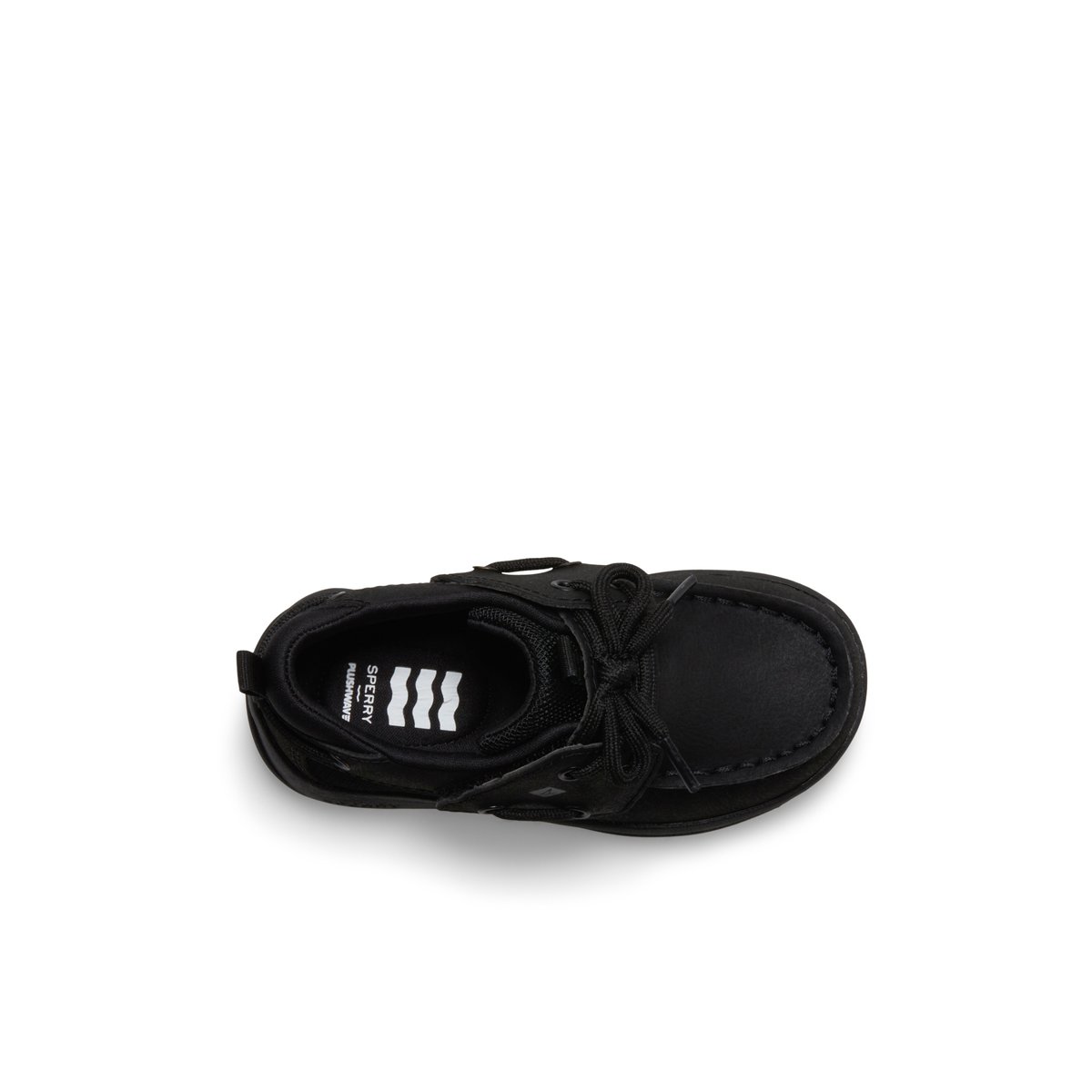 Black Sperry Fairwater PLUSHWAVE Jr Boat Shoe Boat Shoes | LKDWH-2690