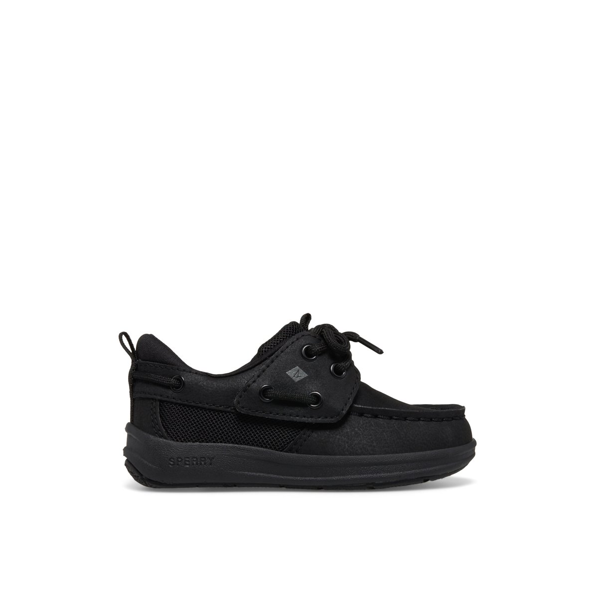 Black Sperry Fairwater PLUSHWAVE Jr Boat Shoe Boat Shoes | LKDWH-2690