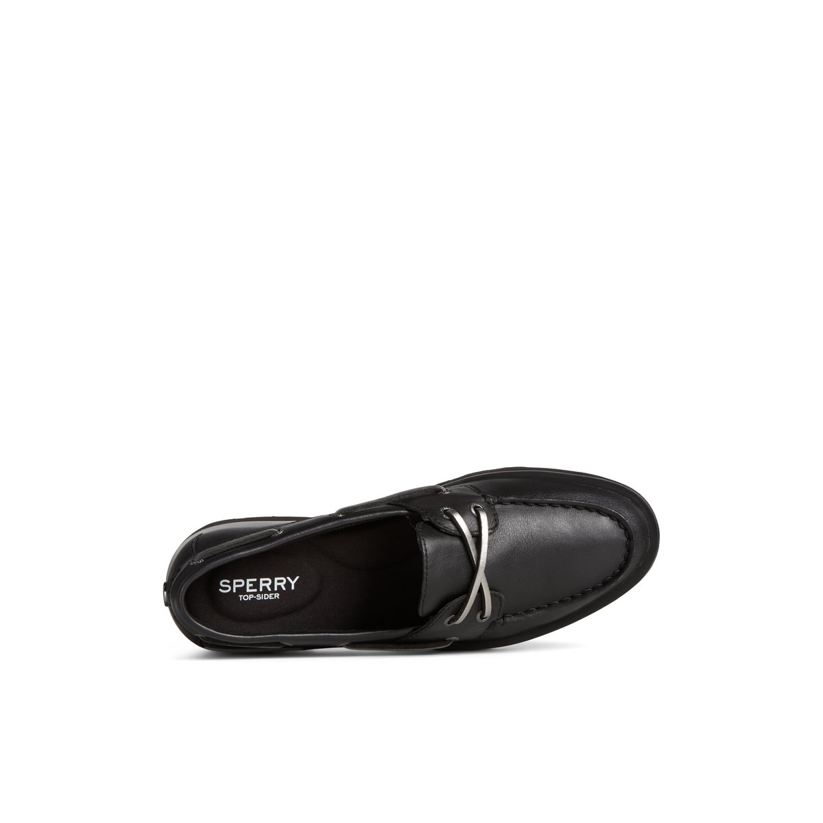 Black Sperry Lug Boat Shoe Boat Shoes | VELMU-0671