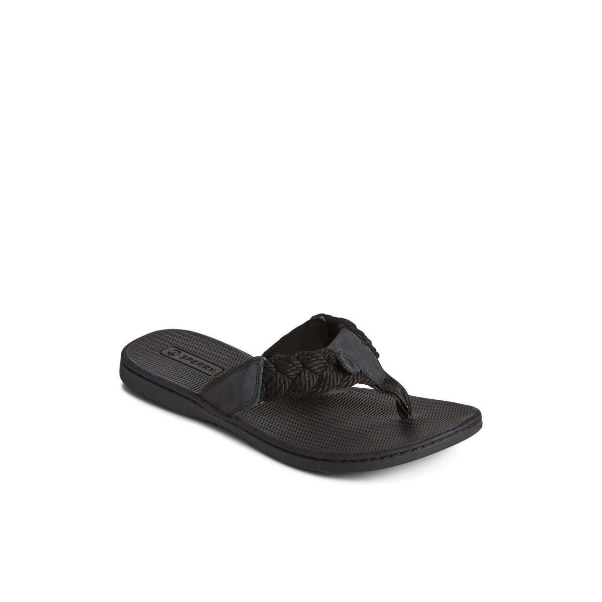 Black Sperry Parrotfish Braid Sandal Sandals | FYTGH-1239